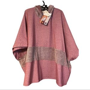 Simply Noelle XXL NWT Hooded Poncho Pink